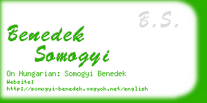 benedek somogyi business card